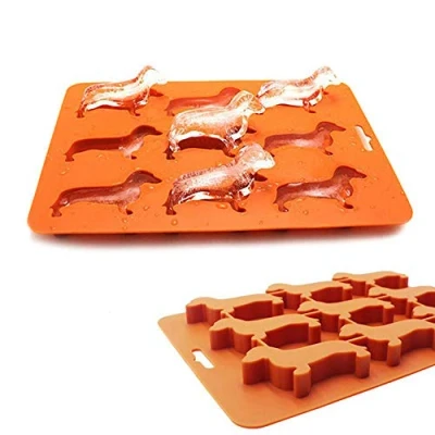 Imagen de Bandeja para hacer cubitos de hielo, con forma perro salchicha Ayomi