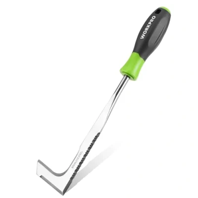 Imagen de WORKPRO Herramientas de Deshierbe, 31 cm Extractor Malas Hierbas y Grietas, Desherbador Manual con Filo Dentado, Azadillas para Jardinería