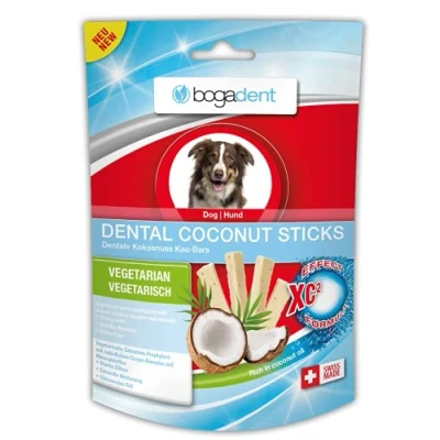 Imagen de Bogar, Bogadent Dental Coconut, Sticks Perro Snacks con Coco, Previene la Placa y el sarro, Cuidado para Perros, fortalece Pelaje, Accesorio 50 g