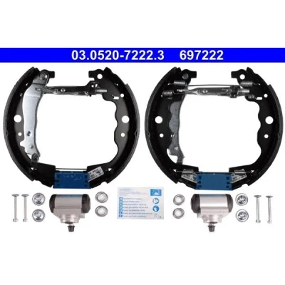 Imagen de ATE Original TopKit 03.0520 7222.3 Kit frenos, disco de tambor con cilindro freno rueda, accesorios RENAULT: Kangoo II / Grand