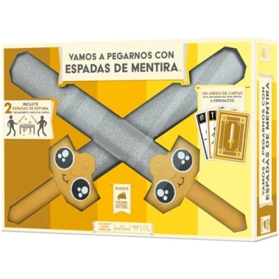 Imagen de Exploding Kittens Vamos a pegarnos con Espadas De Mentira Juego Mesa Partir 10 Años 2 6 Jugadores 20 Minutos por Partida Español