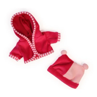 Imagen de ToyMarket Ropa para muñecas, Chaqueta y Gorro, sólido, Color Rosa (Bayer Design 83060AA)