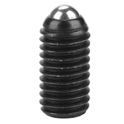 Imagen de 10pcs m8 acero al carbono tornillo rosca bola negro resorte émbolos conjunto hexagonal zócalo émbolo(M8*12)