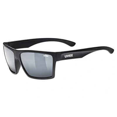 Imagen de uvex LGL 29, gafas de sol unisex, espejo, filtro cat. 3, black matt/silver, one size