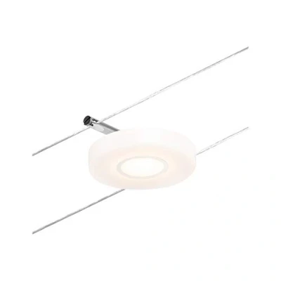 Imagen de Paulmann 94427 CorDuo Sistema de cable LED Spot DiscLED DC incl. 1x4,5 W extensible cromado mate, metálico 3000 K