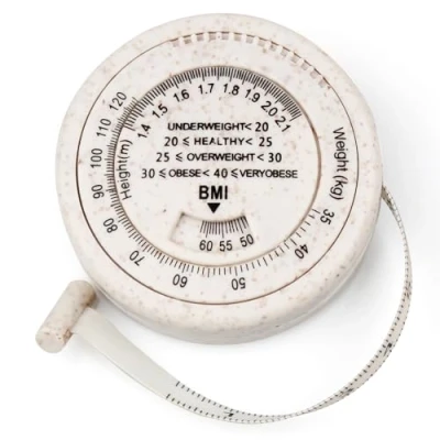 Imagen de 1 Pieza Cinta Métrica Corporal,Cinta Medir Cuerpo,Cinta de Medición IMC,Retráctil,para Seguimiento del IMC,Medir el Cuerpo,Fitness,Costura,150 cm