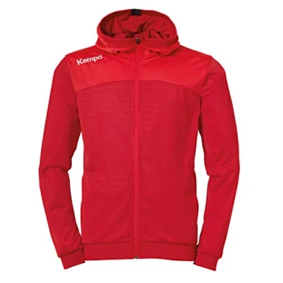 Imagen de Kempa Emotion 2.0 Hood Jacket Sudadera, Hombre, chili red/red, L