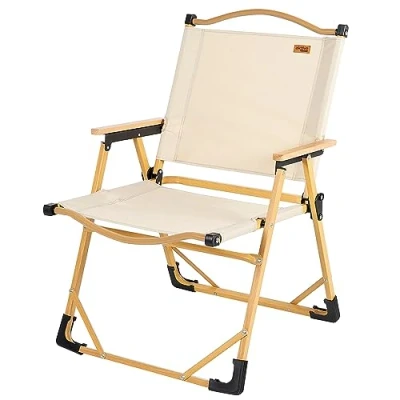 Imagen de AKTIVE 63021 Silla Plegable de Camping Tipo Glamping Sabana, Material: poliéster y Aluminio, Resistente, Peso máximo soportado 110 kg, Medidas 55 x 52 62 cm