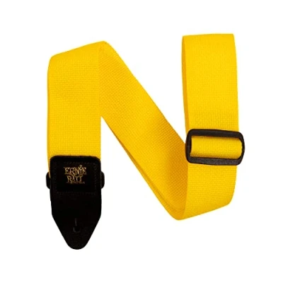 Imagen de Ernie Ball Yellow &amp; Black Polypro Guitar Strap