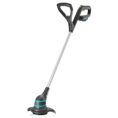 Imagen de Gardena 09822 20 Desbrozadora con batería SmallCut Li 23R, diámetro de corte 230 mm, duradera cuchilla plástico, 2 empuñaduras, Negro/Antracita/Turquesa