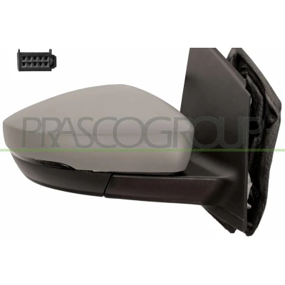 Imagen de Espejo retrovisor Prasco Premium VG0237145P derecha imprimado eléctrico ajustable desde interior VOLKSWAGEN: Polo V Hatchback