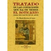 Imagen de Tratado De Las Condiciones Que Ha Tener El Boticario Para Ser Docto