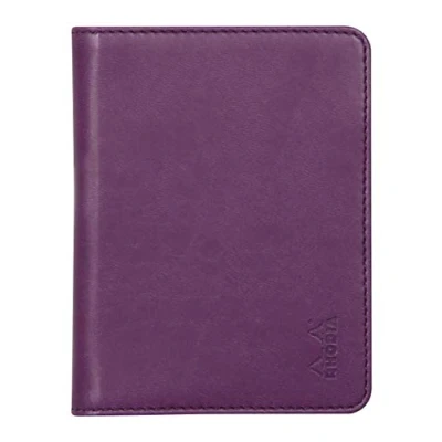 Imagen de RHODIA 211006C Libreta portadocumentos y Rhodiarama No. 11, para bloc de notas o cuadernos formato A7 (7,4 x 10,5 cm), piel italiana Premium Colección