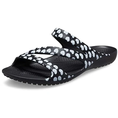 Imagen de Crocs Kadee Ii Sandal W, Sandalia Mujer, Black White, 36/37 EU