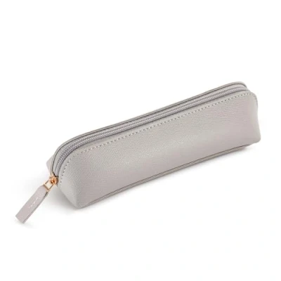 Imagen de Miquelrius Portatodo Ovalado, Estuche 1 Compartimento, Tamaño 190 x 55 30 mm, Material Exterior y Tirador de PU símil Piel, Cierre Cremallera, Color Gris