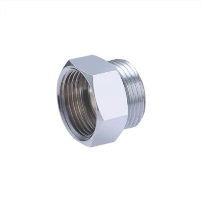 Imagen de Conector roscado Macho Hembra cromado igual 3/4 QUICK PLOMBERIE