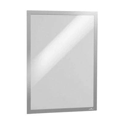 Imagen de Durable 488323 Marco informativo Duraframe (A3, autoadhesivo con cierre magnético) 6 piezas, plata