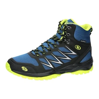 Imagen de Brütting Norwalk High, Zapatillas para Carreras de montaña Hombre, Azul y Negro limón, 36 EU