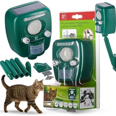 Imagen de Swissino Ultrasonic Animal Repeller Solar PRO Outdoor, Ahuyentador Ultrasónico Animales