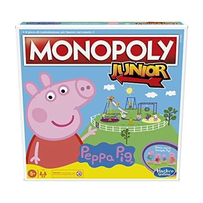 Imagen de Hasbro Monopoly Junior: Peppa Pig Edition, gioco da tavolo per 2 4 giocatori, Bambini dagli 5 Anni in su