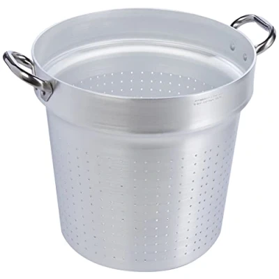 Imagen de Ollas Agnelli Colador cilíndricos para Pan, de Aluminio, con 2 Asas en Acero Inoxidable, Plata, 32 cm