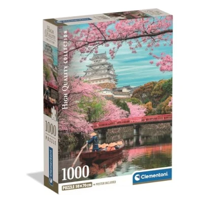 Imagen de Clementoni Puzzle Adulto 1000 Piezas Collection Himeji Castle In Spring Compact Box, 39982