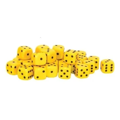 Imagen de Warlord Games Dice 30 Yellow D6 10mm by