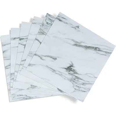 Imagen de d c fix suelo vinilo autoadhesivo Mármol premium 11 losetas impermeable, decorativo vinilico baldosas azulejos adhesivos PVC para cocina, baño y salón 30x30 cm