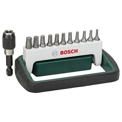 Imagen de Bosch Profesional 2609256d23 11 piezas + 1 Juego de puntas atornillar Compact T8/T10/T15 (2 x)/T20 x)/T25 x)/T27/T30/T40/1 portapuntas universal, magnético