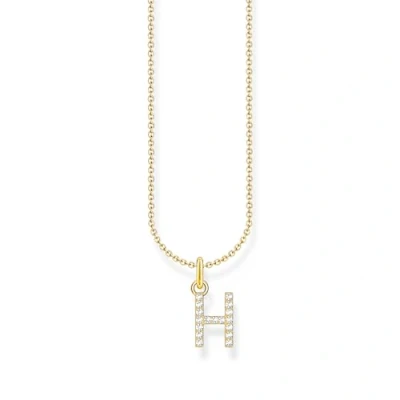 Imagen de THOMAS SABO Collar de plata bañada en oro con circonitas KE2247 414 14