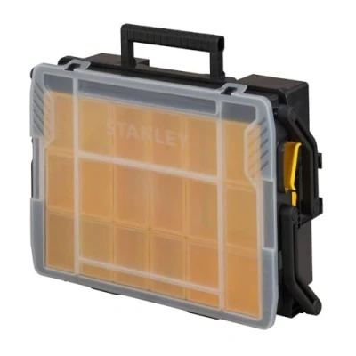 Imagen de STANLEY Organizador Multinivel SortMaster, 2 Niveles para Herramientas y Accesorios, Compartimentos Personalizables, Tapa Transparente, Conectable con SortMaster Junior, STST1 75540