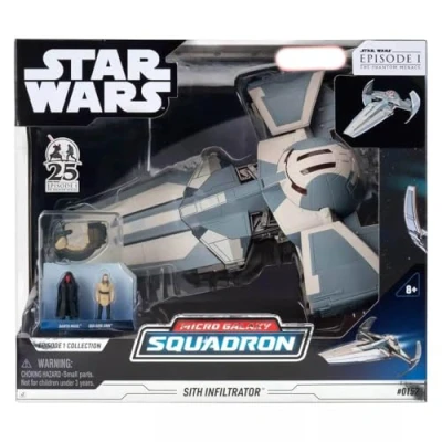 Imagen de Star Wars Sith Infiltrator Vehículo de 10 velocímetro 2.5 Soporte y Dos Accesorios microfiguras 1 Pulgada, Multicolor, Medium (Jazwares SWJ0255)