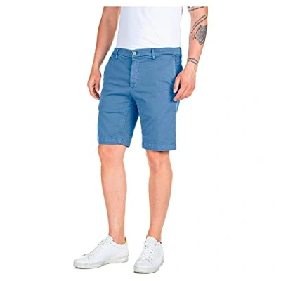 Imagen de REPLAY Benni Pantalones Cortos de Jean, 958 Slate Blue, 30W para Hombre