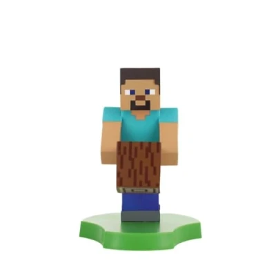 Imagen de Soporte Mini Para Auriculares Cable Guys Minecraft Steve Holdems 11cm