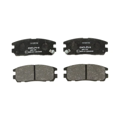 Imagen de DELPHI LP965 Juego de pastillas freno con avisador acústico desgaste sin chapa antichirridos accesorios OPEL: Frontera B SUV
