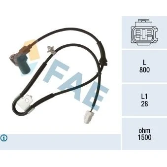 Imagen de Sensor, revoluciones de rueda FAE 78494