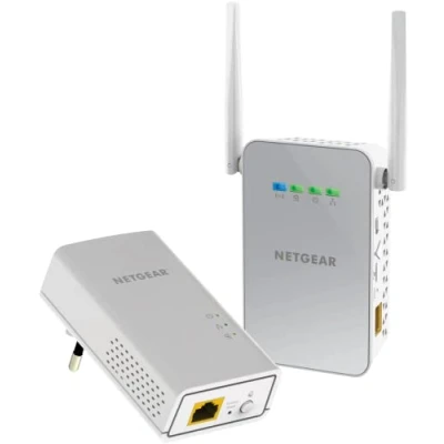 Imagen de NETGEAR PLPW1000, CPL WiFi 1000 Mbps con 1 Puerto Ethernet, Precio Fibra Ideal para Acceso a Internet en casa y aprovechador del Servicio Multi TV, Compatible Todas Las Cajas de