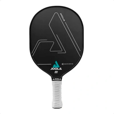 Imagen de JOOLA Radius Pro raqueta de pickleball con superficie agarre carbono texturizada, crea más giro y máximo control, punto dulce grande, 16 mm núcleo panal