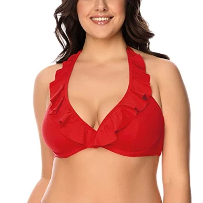 Imagen de Vivisence Top de bikini, Mujer, Talla: 75E, Red