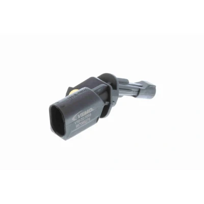 Imagen de VEMO Original Quality V10 72 1058 Sensor de ABS Eje trasero, derecha sin cable para vehículos con Hall, activo 2 12 negro en forma d