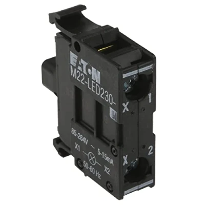 Imagen de EATON M22 LED230 W Elementos LED Estandar, a Tornillo, 85 264VAC, Blanco, Fijación Frontal, 1.0cm x 3.7cm 3.8cm, Caja de 20