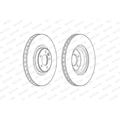 Imagen de FERODO PREMIER DDF2601C 1 Disco de freno 380 34 5 120 ventilado revestido sin accesorios LAND ROVER: Range Rover Sport, 4, Discovery