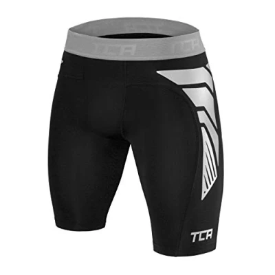 Imagen de TCA Pantalones Cortos CarbonForce Pro de Compresión para Hombre Negro/Gris, S