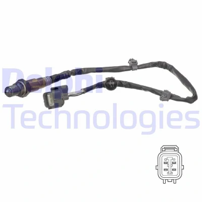Imagen de DELPHI ES20645 12B1 Sonda lambda plana, térmico HONDA: Jazz 2