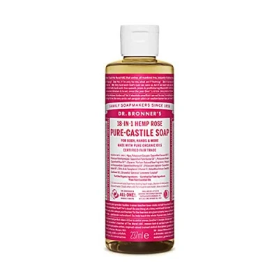 Imagen de Dr. Bronner&#039;s Jabón líquido orgánico 18 en 1 rosa de cáñamo puro, 237 ml