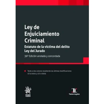 Imagen de Ley De Enjuiciamiento Criminal (36ª Ed)