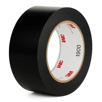 Imagen de Dpm 1900 Duct Tape Cinta americana de tela extra fuerte Para reparaciones, fijación, embalaje, sellado, emergencias, todos los usos interiores y exteriores 50 mm x m (Negro)