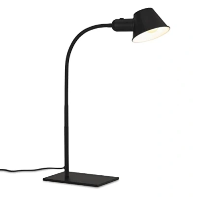 Imagen de Briloner lámpara de sobremesa flexible, regulable, con interruptor palanca, 1x casquillo E27 máx. 10 vatios, incl. cable, negro, 65 cm