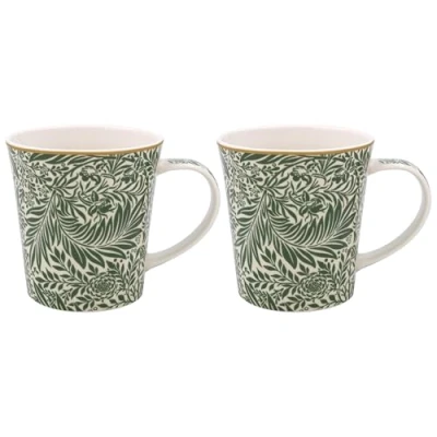 Imagen de The Leonardo Collection William Morris Larkspur juego de 2 tazas cocina y hogar, elegante vajilla para cada ocasión, café hombres regalos