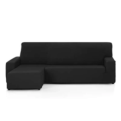 Imagen de Martina Home Tunez Funda chaise longue Brazo corto izquierdo Negro (visto de frente)